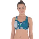 Amphisbaena Two Platform Dtn Node Vector File Cross String Back Sports Bra View1
