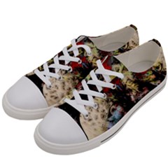 Ara-bird-parrot-animal-art Men s Low Top Canvas Sneakers by Jancukart