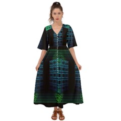 Technology-artificial-intelligence Kimono Sleeve Boho Dress by Jancukart