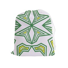 Abstract Pattern Geometric Backgrounds Drawstring Pouch (xl) by Eskimos
