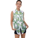 Abstract pattern geometric backgrounds Sleeveless Chiffon Button Shirt View1