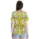 Abstract pattern geometric backgrounds  V-Neck Flutter Sleeve Top View2