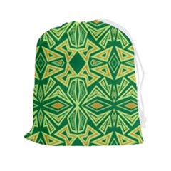Abstract Pattern Geometric Backgrounds Drawstring Pouch (2xl) by Eskimos