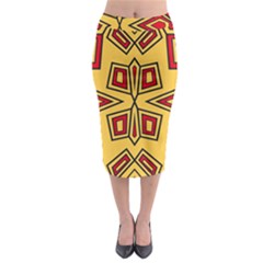 Abstract Pattern Geometric Backgrounds Midi Pencil Skirt by Eskimos