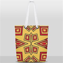 Abstract Pattern Geometric Backgrounds Full Print Rope Handle Tote (small) by Eskimos