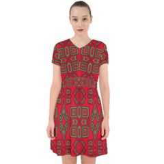 Abstract Pattern Geometric Backgrounds Adorable In Chiffon Dress by Eskimos