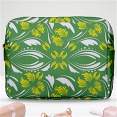 Folk Flowers Print Floral Pattern Ethnic Art Make Up Pouch (large) by Eskimos