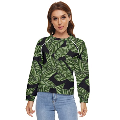  Leaves  Women s Long Sleeve Raglan Tee by artworkshop