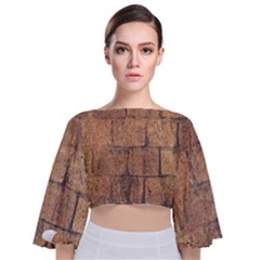  Wallpaper Architecture Tie Back Butterfly Sleeve Chiffon Top by artworkshop