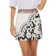 Im Fourth Dimension Black White 3 Mini Front Wrap Skirt by imanmulyana