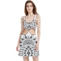 IM Fourth Dimension Black White 9 Velvet Cutout Dress View1