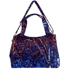 Autumn Fractal Forest Background Double Compartment Shoulder Bag by Amaryn4rt