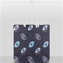 Eyes Evil Eye Blue Pattern Design Full Print Rope Handle Tote (Large) View2