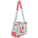 Christmas Greeting Card Design Rope Handles Shoulder Strap Bag View2