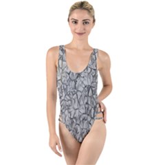 Comb High Leg Strappy Swimsuit by nateshop