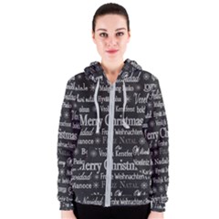 Abstract Advent Backdrop Background Card Women s Zipper Hoodie by artworkshop
