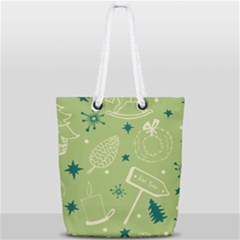 Angel Artwork Ball Christmas  Full Print Rope Handle Tote (small) by artworkshop