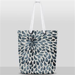 Abstract Flower Petals Full Print Rope Handle Tote (small) by artworkshop