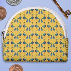Textile-peacock Horseshoe Style Canvas Pouch by nateshop