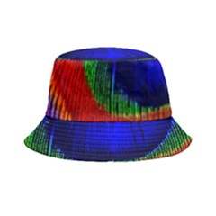 Peacock Plumage Fearher Bird Pattern Bucket Hat by Sapixe