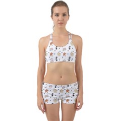 Cat Kitten Design Pattern Back Web Gym Set by Sapixe