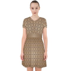 Background-chevron Chocolate Adorable In Chiffon Dress by nateshop