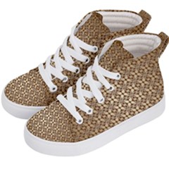 Background-chevron Chocolate Kids  Hi-top Skate Sneakers by nateshop