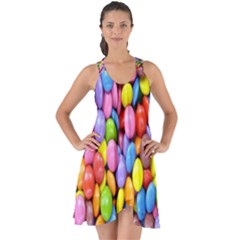 Candy Show Some Back Chiffon Dress by nateshop