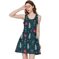 Christmas Pattern Design Inside Out Racerback Dress by artworkshop