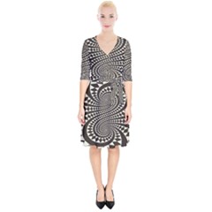 Retro-form-shape-abstract Wrap Up Cocktail Dress by Jancukart