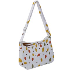 Autumn Isolated Blade Branch Zip Up Shoulder Bag by Amaryn4rt