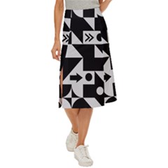 Abstract Art Artistic Artwork Midi Panel Skirt by Amaryn4rt
