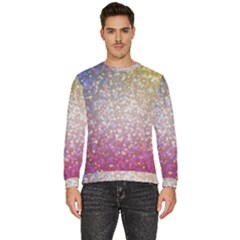 Glitter Particles Pattern Abstract Men s Fleece Sweatshirt by Amaryn4rt