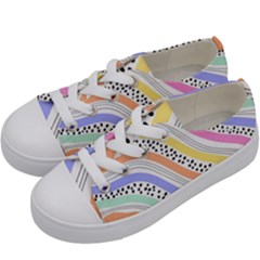Background Abstract Wallpaper Kids  Low Top Canvas Sneakers by Amaryn4rt