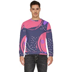 Abstract Background Shapes Banner Men s Fleece Sweatshirt by Amaryn4rt