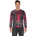 Stranger Things Fantasy Dark  Red Men s Fleece Sweatshirt View1