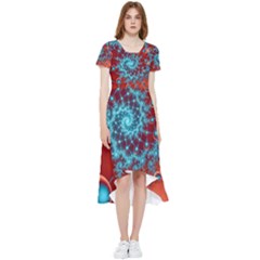 Fractal Pattern Background High Low Boho Dress by Amaryn4rt