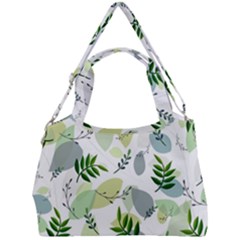 Leaves Foliage Pattern Abstract Double Compartment Shoulder Bag by Amaryn4rt