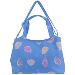 Seashell Clam Pattern Art Design Double Compartment Shoulder Bag by Amaryn4rt