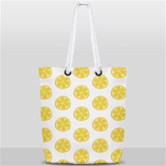 Fruit Food Juicy Organic Yellow Full Print Rope Handle Tote (small) by Wegoenart