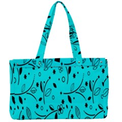 Flower Texture Textile Canvas Work Bag by artworkshop