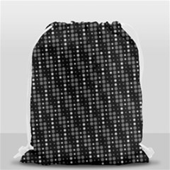 Illustration  Dots Dot Geometric Pattern Digital Art Drawstring Bag (small) by Wegoenart