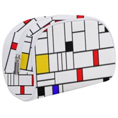 Illustration Geometric Abstract Plates Mosaic Make Up Case (medium) by Wegoenart
