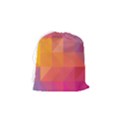 Illustration Geometric Pattern Design Graphic Drawstring Pouch (Small) View2