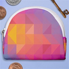 Illustration Geometric Pattern Design Graphic Horseshoe Style Canvas Pouch by Wegoenart