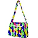 Illustration Geometric Form Circle Line Pattern Front Pocket Crossbody Bag View2