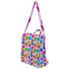 Pattern Illustration Background Abstract Leaves To Dye Crossbody Backpack by Wegoenart