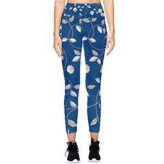 Illustration Pattern Abstract Wallpaper Design Pocket Leggings  by Wegoenart