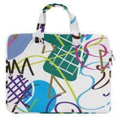Abstract Pattern Macbook Pro 16  Double Pocket Laptop Bag  by Wegoenart