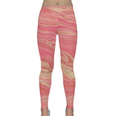 Illustration Graphic Pattern Texrure Pink Maeble Classic Yoga Leggings by Wegoenart